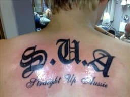 straight up aussie's