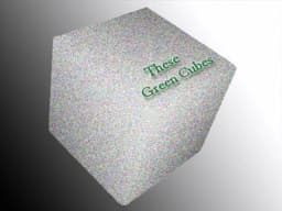 These Green Cubes